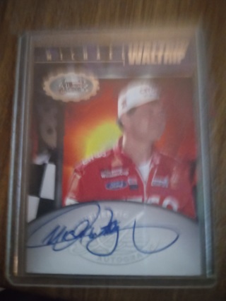 Michael Waltrip Signed Card