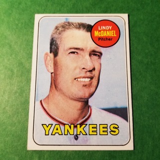  1969 - TOPPS BASEBALL CARD  NO. 191 - LINDY McDANIEL - YANKEES