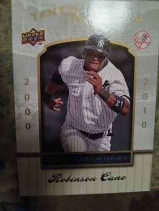 2008 UPPER DECK YANKEES STADIUM LEGACY ROBINSON CANO NEW YORK YANKEES BASEBALL CARD# 59