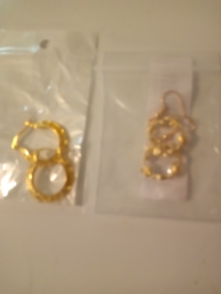 2 pair earrings new in package