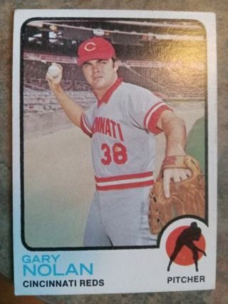 1973 T.C.G. GARY NOLAN CINCINNATI REDS BASEBALL CARD# 260