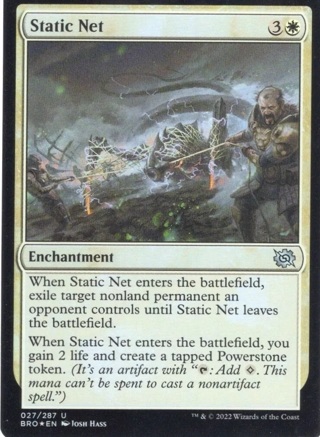 STATIC NET 027/287 FOIL THE BROTHERS' WAR MTG MAGIC 