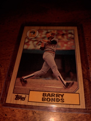 1987 Topps rookie Barry bonds Pittsburgh pirates