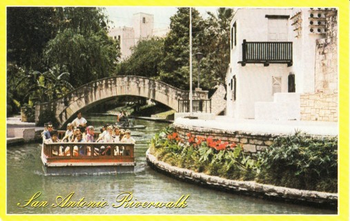 Vintage Postcard San Antonio Riverwalk, TX