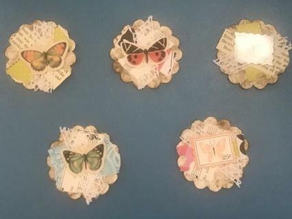 6 Butterfly Clusters/Tags