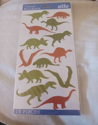 Package of Dinosaur Stickers.