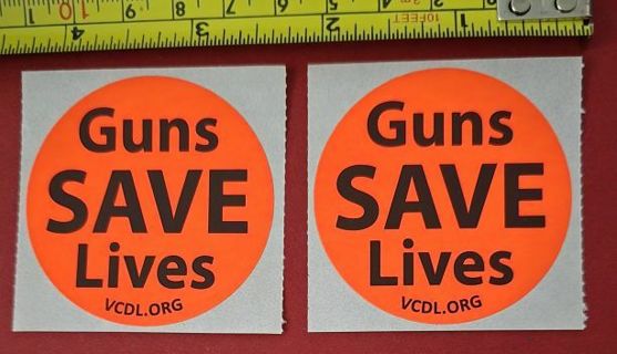 Two Guns Save Lives Stickers