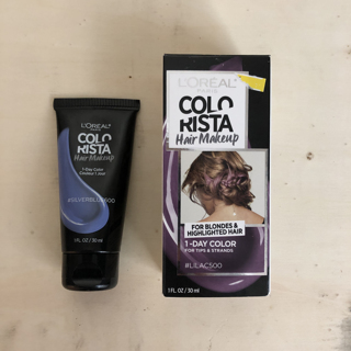Lot of 2: L'Oreal Colorista hair makeup - blue and lilac