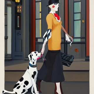 Listia Digital Collectible: walking a dalmation in paris