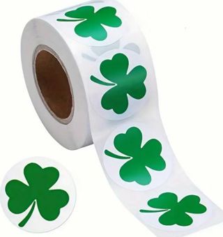 ➡️☘️St Patrick's Day☘️(10) 1" SHAMROCK STICKERS!! CLOVER☘️