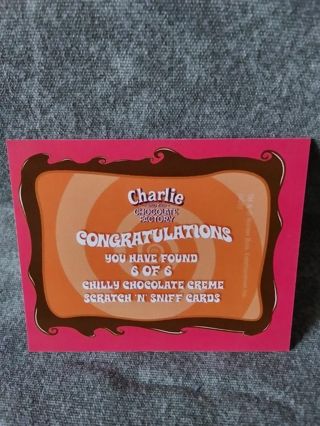 Charlie & The Chocolate Factory mini Trading Card # 6 of 6