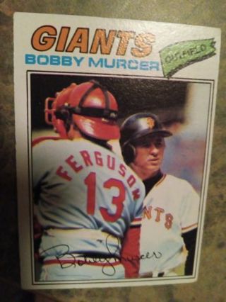 1977 TOPPS BOBBY MURCER SAN FRANCISCO GIANTS BASEBALL CARD# 40