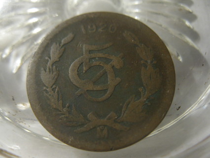 (FC-727) 1920 Mexico: 5 Centavos