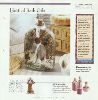 Making Herbal Creations: Bottled Bath Oils