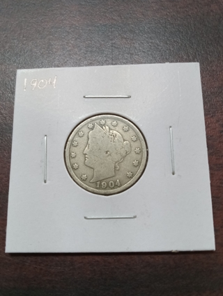 1904 V-Nickel (120 years Old)...
