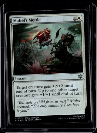 Mabel's Mettle - 21 - Foil - BLB - NM - MTG Magic the Gathering