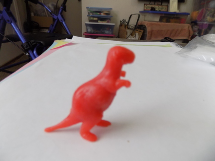 2 inch red T Rex dinosaur