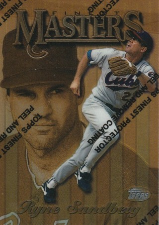 1997 Topps Finest Masters #2 Ryne Sandberg Cubs- 