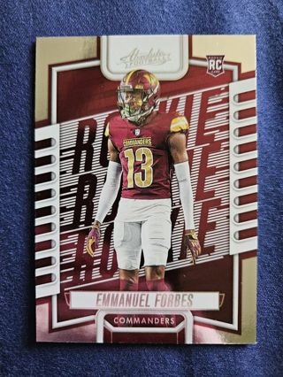 2023 Panini Absolute Rookie Emmanuel Forbes