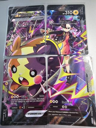 Pokemon Morpeko V Union promo set of 4 cards