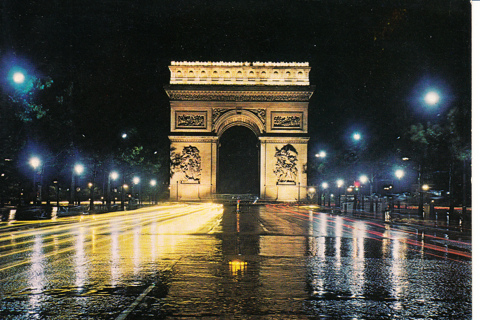 Vintage Postcard Arch of Triumph, Paris, France