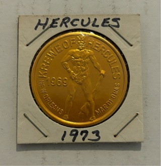 Brilliant Uncirculated Vintage 1973 Hercules Super Hero Coin