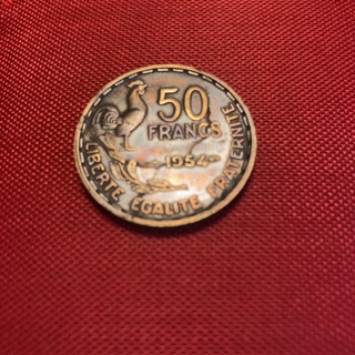 FRANCE 50 Francs – 1954				  	1199pts	  SUN	01/07     01/__     01/__