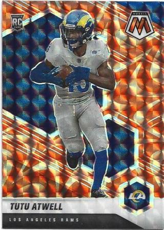 2021 MOSAIC TUTU ATWELL ORANGE PRIZM REFRACTOR ROOKIE CARD