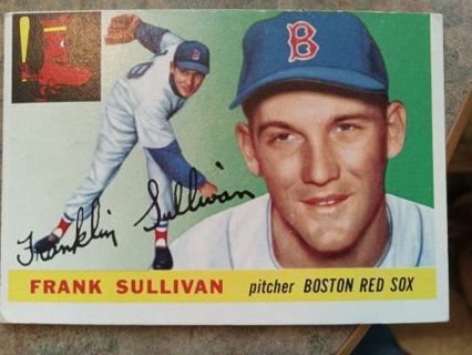 1955 TOPPS FRANK SULLIVAN BOSTON RED SOX BASEBALL CARD#106