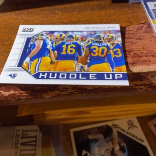 2019 panini score huddle up Los Angeles rams football card 