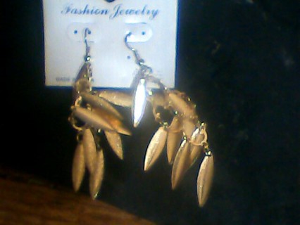 Gold leaf earrings