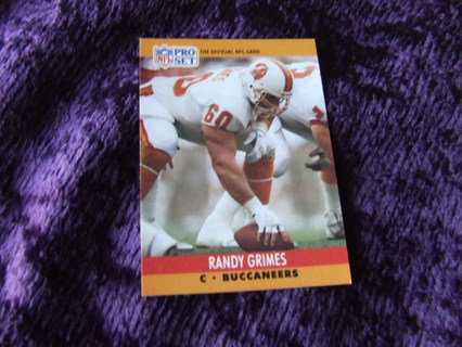 1990 Randy Grimes Tampa Bay Buccaneers Pro Set Card #654