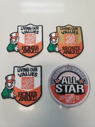 Home depot Homer Award Patches for longevity & Customer service