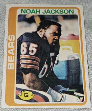 ♨️♨️ 1978 Topps Noah Jackson Football card # 437 Chicago Bears ♨️♨️