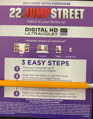22 Jump Street Digital HD Code