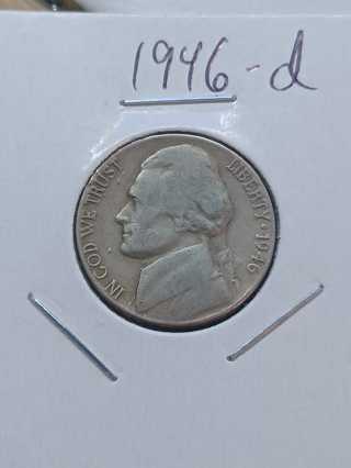 1946-D Jefferson Nickel! 18