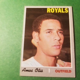 1970 - TOPPS EXMT - NRMT BASEBALL - CARD NO. 354 - AMOS OTIS - ROYALS