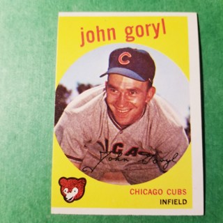 1959 - TOPPS BASEBALL CARD NO. 77 - JOHN GORYL - CUBS