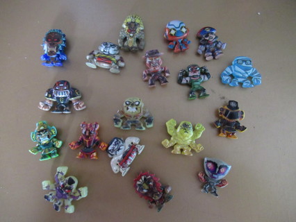 "COSMIC WARRIOR VILLAINS"  small collectable figures --Random picked set of 2