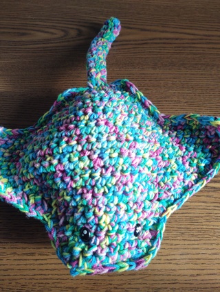 Hand Crocheted Amigurumi Stingray 