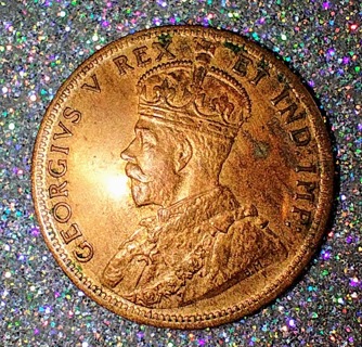 1 Cent - George V without "DEI GRA" VERY RARE UNCIRCULATED WHAT A BEAUTY TAKE A LOOK