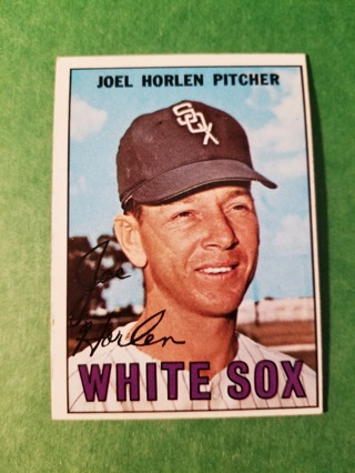 1967 - TOPPS BASEBALL - CARD NO. 107 - JOEL HORLEN - WHITE SOX