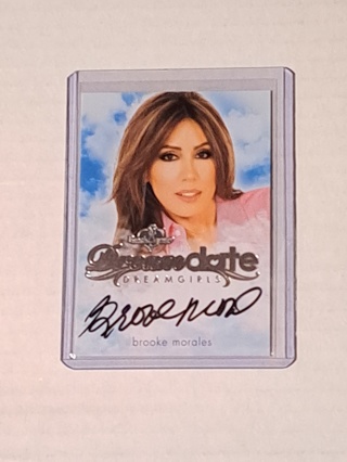 2016 Benchwarmers Brooke Morales Dreamgirls Dreamdate Autograph 