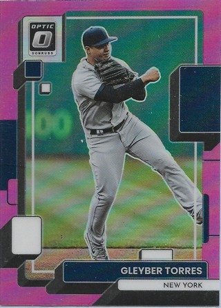 2022 Donruss Optic Pink #192 Gleyber Torres New York Yankees