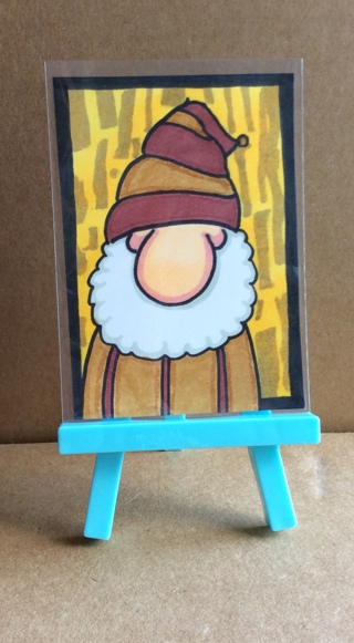 Gnome original drawing aceo