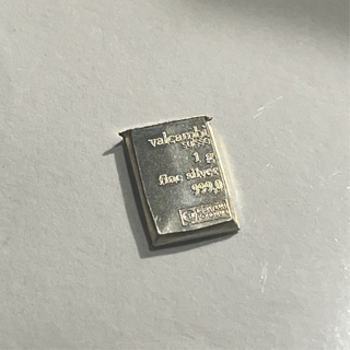 1 Gram Valcambi Silver Bar .999 