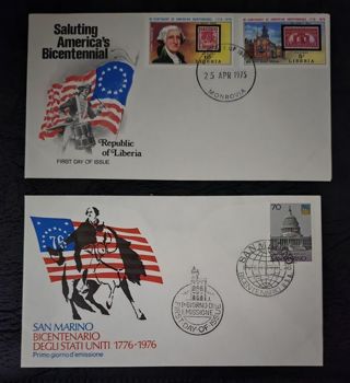 One Lot Republic of Liberia and Sa Marino Covers