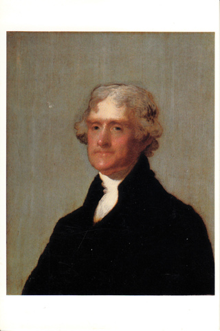 Vintage Postcard Thomas Jefferson