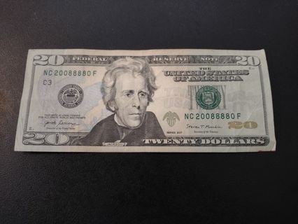 2017 $20 Trinary Bill #20088880