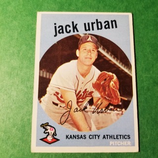 1959 - TOPPS BASEBALL CARD NO. 18 - JACK URBAN - A'S